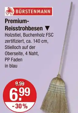 V Markt Bürstenmann premium-reisstrohbesen Angebot