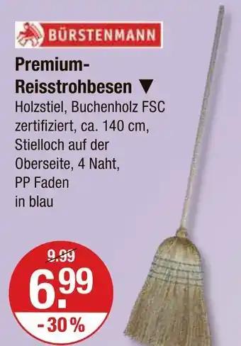 V Markt Bürstenmann premium-reisstrohbesen Angebot