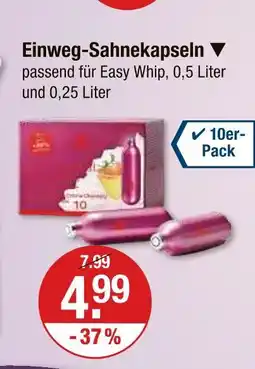 V Markt Einweg-sahnekapseln Angebot