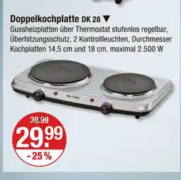 V Markt Doppelkochplatte dk 28 Angebot
