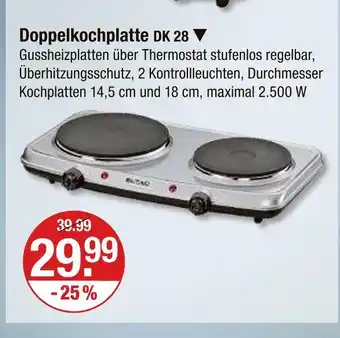 V Markt Doppelkochplatte dk 28 Angebot