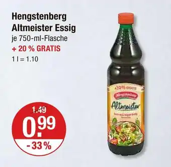 V Markt Hengstenberg altmeister essig Angebot
