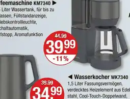 V Markt Kaffeemaschine km7340 Angebot