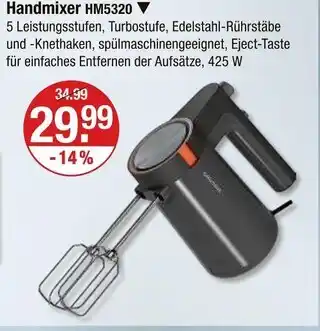 V Markt Handmixer hm5320 Angebot