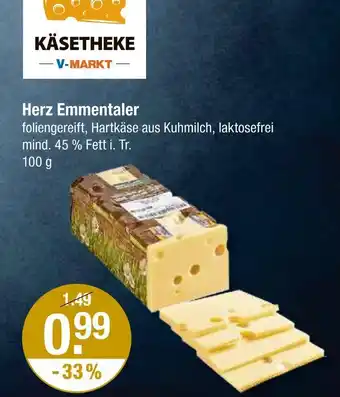 V Markt Herz emmentaler Angebot