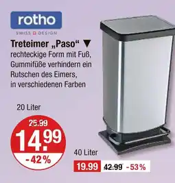 V Markt Rotho treteimer paso 20 liter Angebot