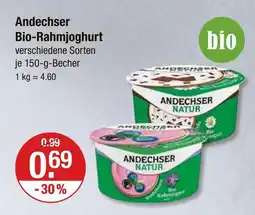 V Markt Andechser bio-rahmjoghurt Angebot