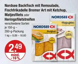 V Markt Nordsee backfisch mit remoulade Angebot