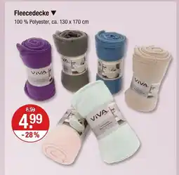 V Markt Viva fleecedecke Angebot