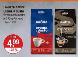 V Markt Lavazza kaffee crema e gusto Angebot