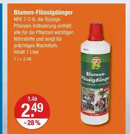 V Markt Blumen-flüssigdünger Angebot