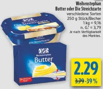 diska Weihenstephan Butter oder Die Streichzarte Angebot