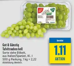 diska Gut & Günstig Tafeltrauben hell Angebot