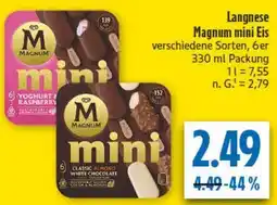 diska Langnese Magnum mini Eis Angebot