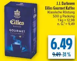 diska J.J. Darboven Eilles Gourmet Kaffee Angebot
