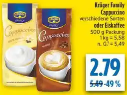 diska Krüger Family Cappuccino oder Eiskaffee Angebot