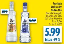 diska Puschkin Vodka oder Vodka-Mix Angebot
