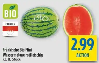 diska Fränkische Bio Mini Wassermelone rotfleischig Angebot