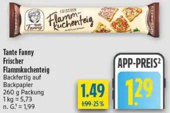 diska Tante Fanny Frischer Flammkuchenteig Angebot