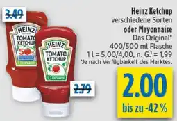 diska Heinz Ketchup oder Mayonnaise Angebot