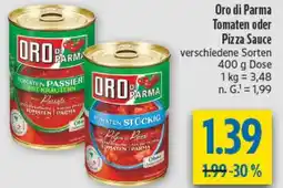 diska Oro di Parma Tomaten oder Pizza Sauce Angebot