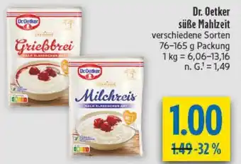 diska Dr. Oetker süße Mahlzeit Angebot
