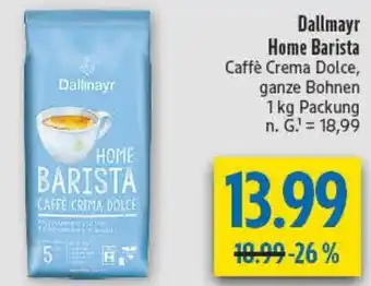 diska Dallmayr Home Barista Angebot
