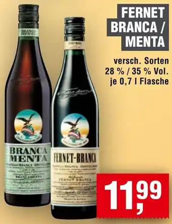 Handelshof Fernet branca / menta Angebot