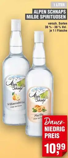 Handelshof Alpen schnaps milde spirituosen Angebot