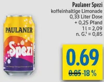 diska Paulaner Spezi Angebot