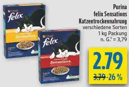 diska Purina felix Sensations Katzentrockennahrung Angebot