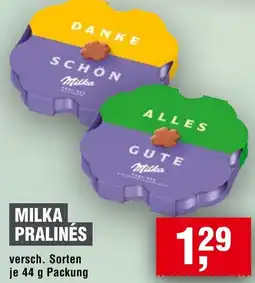 Handelshof Milka pralinés Angebot