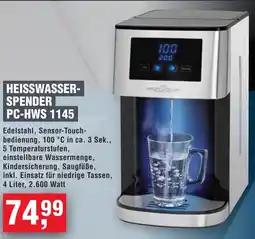 Handelshof HEISSWASSERSPENDER PC-HWS 1145 Angebot