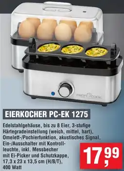 Handelshof PROFI COOK EIERKOCHER PC-EK 1275 Angebot