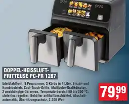 Handelshof PROFI COOK DOPPEL-HEISSLUFTFRITTEUSE PC-FR 1287 Angebot