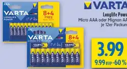 diska VARTA Longlife Power Angebot