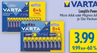 diska VARTA Longlife Power Angebot