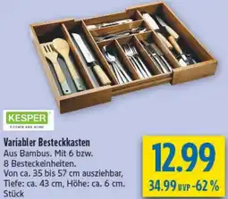 diska KESPER Variabler Besteckkasten Angebot