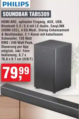 Handelshof PHILIPS SOUNDBAR TAB5309 Angebot