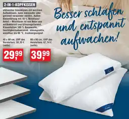 Handelshof 2-in-1-kopfkissen Angebot