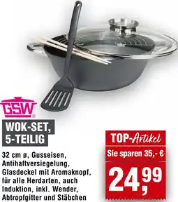 Handelshof GSW Wok-set, 5-teilig Angebot