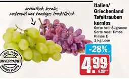 AEZ Italien/ Griechenland Tafeltrauben kernlos Angebot