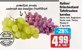 AEZ Italien/ Griechenland Tafeltrauben kernlos Angebot