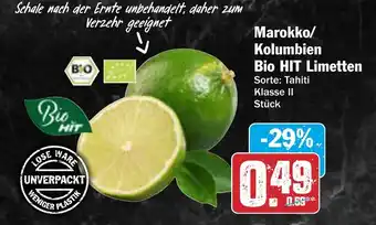 AEZ Marokko/ Kolumbien Bio HIT Limetten Angebot
