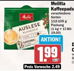 AEZ Melitta Kaffeepads Angebot
