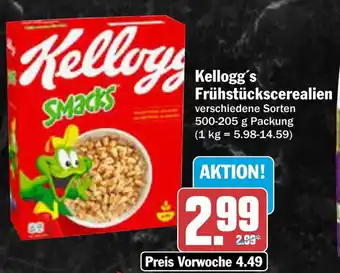 AEZ Kellogg's Frühstückscerealien Angebot