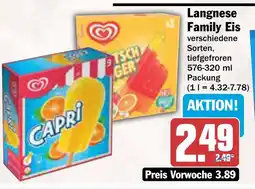 AEZ Langnese Family Eis Angebot
