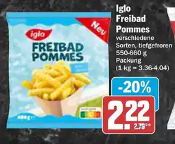 AEZ Iglo Freibad Pommes Angebot