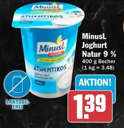 AEZ MinusL Joghurt Natur 9% Angebot