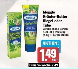 AEZ Meggle Kräuter-Butter Riegel oder Tube Angebot